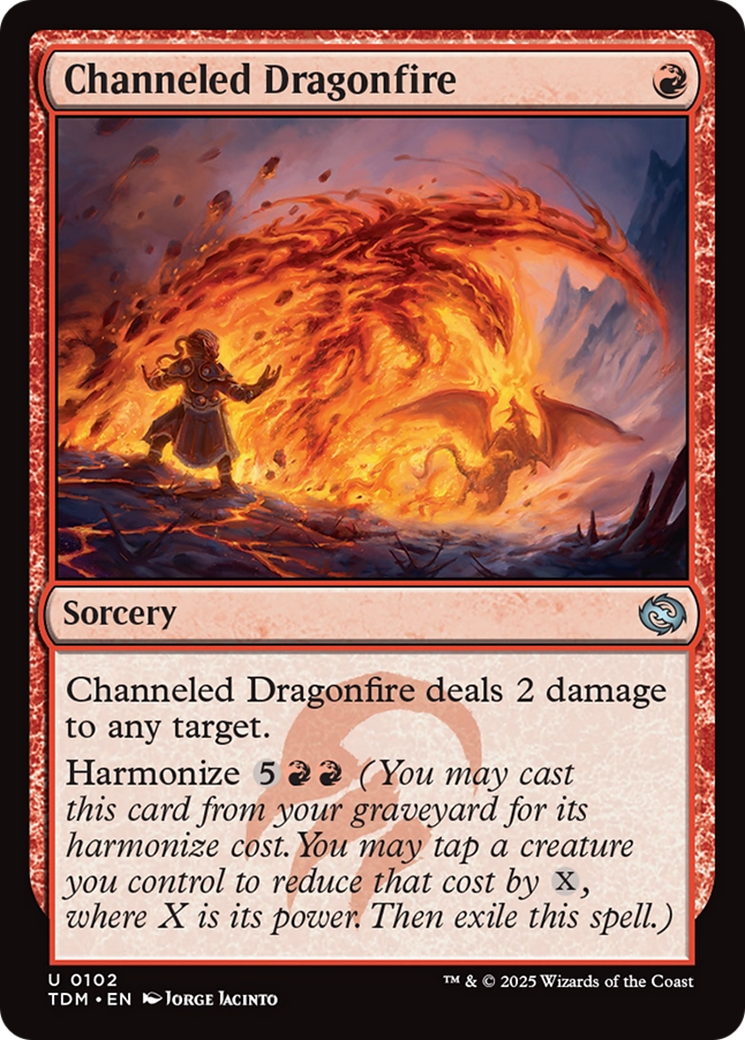 Channeled Dragonfire [Tarkir: Dragonstorm] | Card Merchant Takapuna