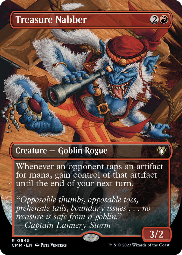 Treasure Nabber (Borderless Alternate Art) [Commander Masters] | Card Merchant Takapuna