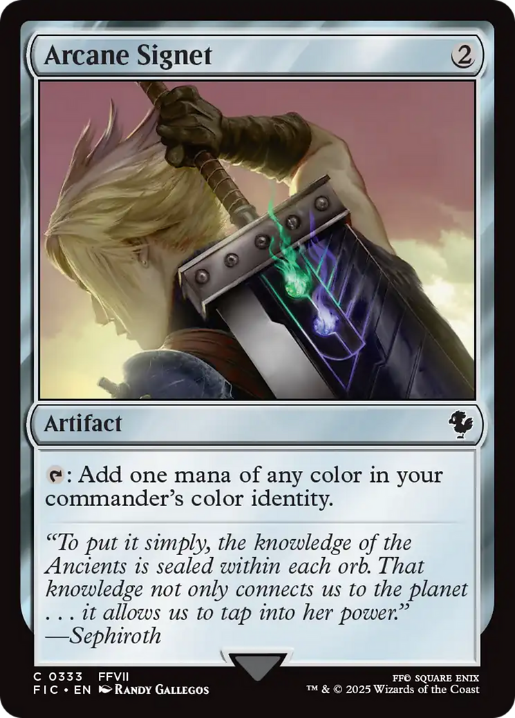 Arcane Signet (0333) [FINAL FANTASY Commander] | Card Merchant Takapuna