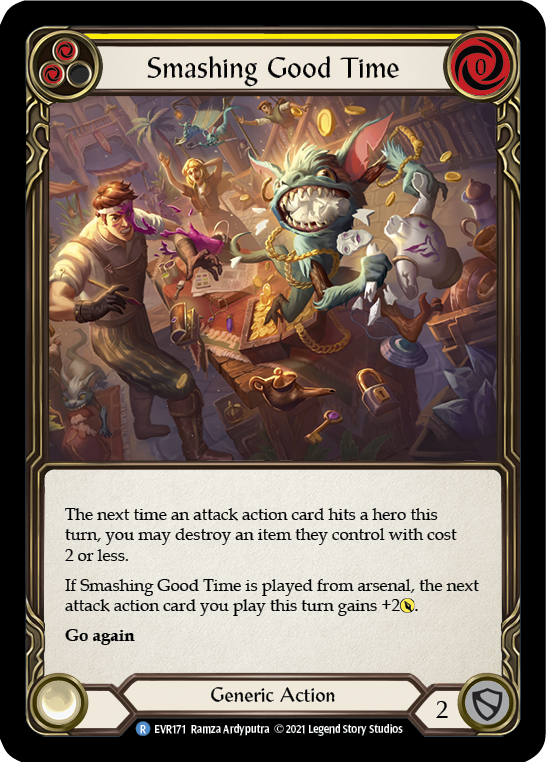 Smashing Good Time (Yellow) [EVR171] (Everfest)  1st Edition Normal | Card Merchant Takapuna