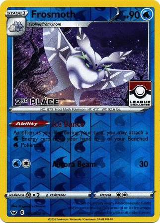 Frosmoth (064/202) (League Promo 2nd Place) [Sword & Shield: Base Set] | Card Merchant Takapuna