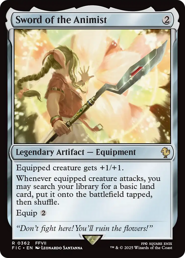 Sword of the Animist [FINAL FANTASY Commander] | Card Merchant Takapuna