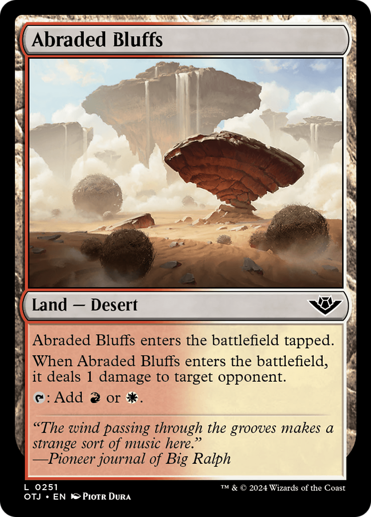 Abraded Bluffs [Outlaws of Thunder Junction] | Card Merchant Takapuna