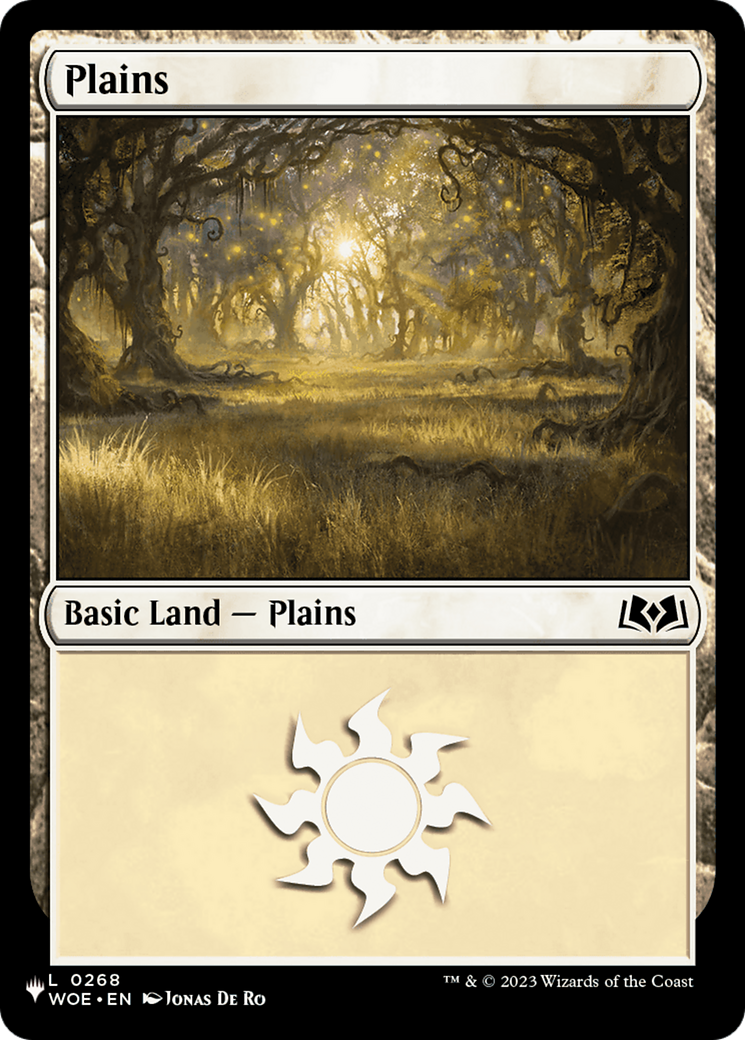 Plains (0268) (WOE) [The List] | Card Merchant Takapuna