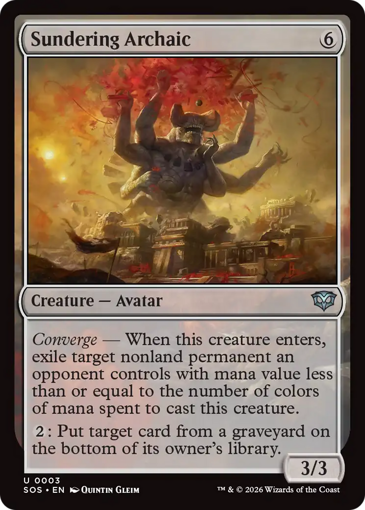Sundering Archaic [Secrets of Strixhaven] | Card Merchant Takapuna