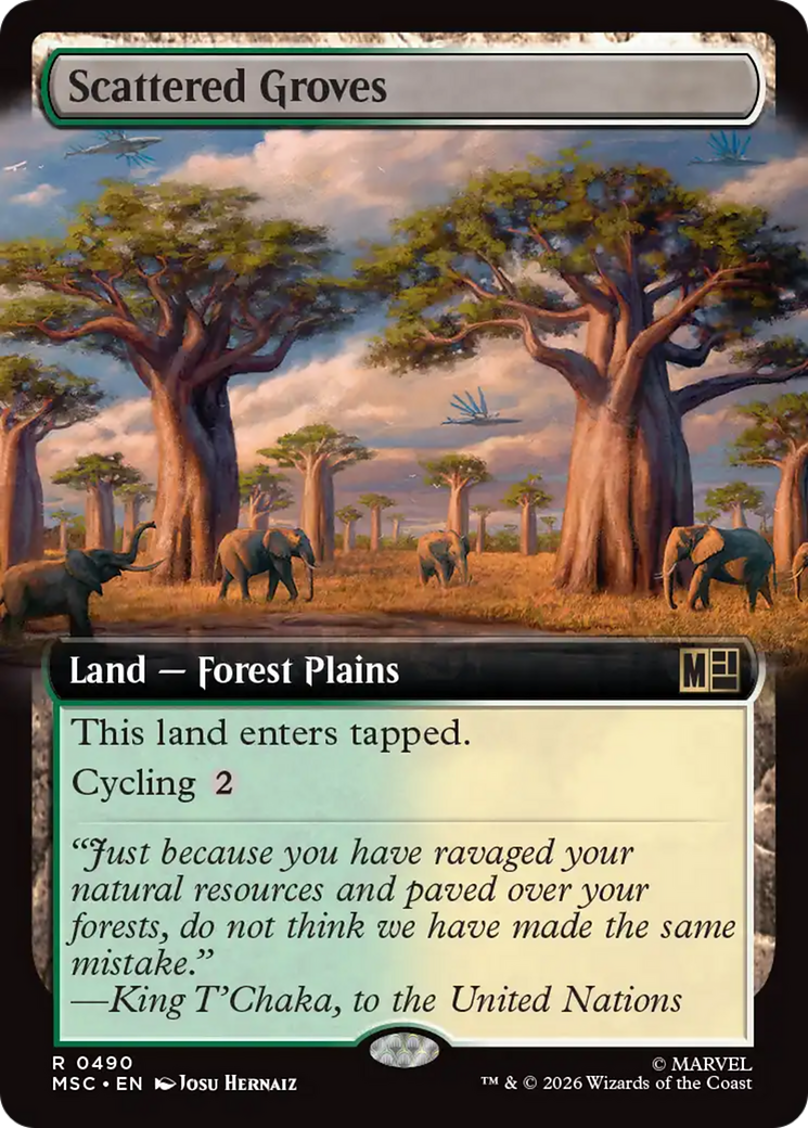 Scattered Groves (Extended Art) [Marvel Super Heroes Commander] | Card Merchant Takapuna