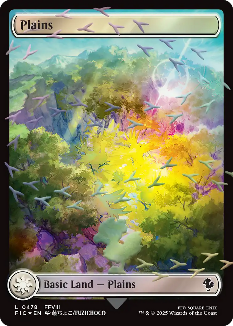 Plains (Chocobo Track Foil) [FINAL FANTASY Commander] | Card Merchant Takapuna