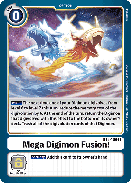 Mega Digimon Fusion! [BT5-109] [Battle of Omni] | Card Merchant Takapuna