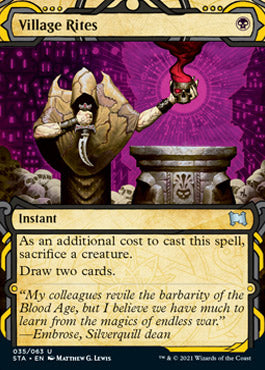 Village Rites (Foil Etched) [Strixhaven: Mystical Archive] | Card Merchant Takapuna