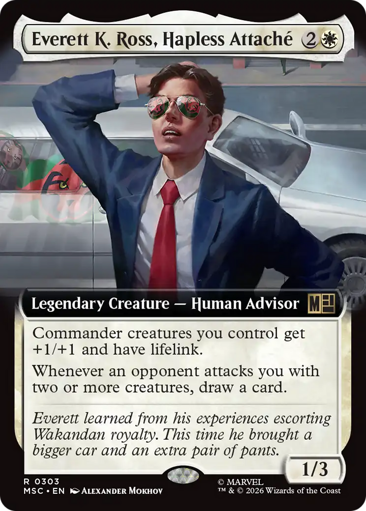Everett K. Ross, Hapless Attache (Extended Art) [Marvel Super Heroes Commander] | Card Merchant Takapuna