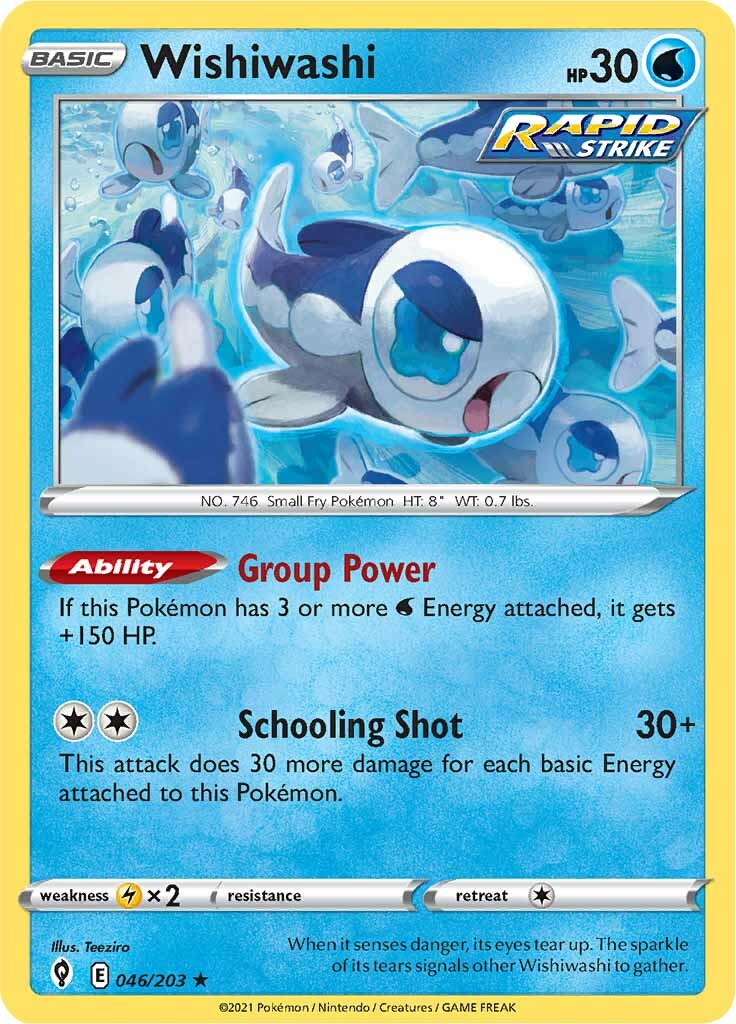 Wishiwashi (046/203) [Sword & Shield: Evolving Skies] | Card Merchant Takapuna