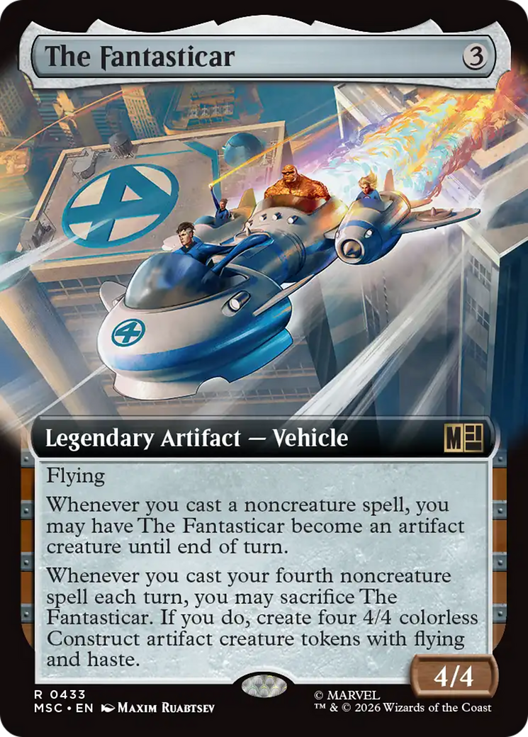 The Fantasticar (Extended Art) [Marvel Super Heroes Commander] | Card Merchant Takapuna