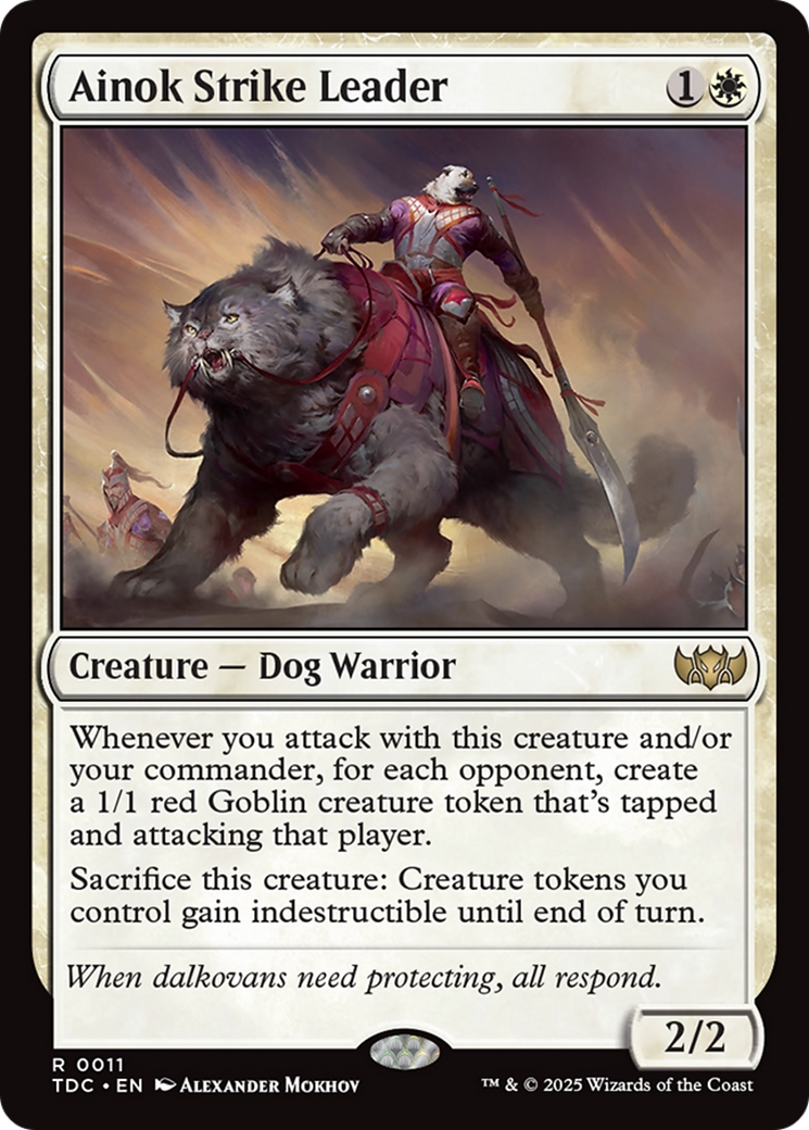 Ainok Strike Leader [Tarkir: Dragonstorm Commander] | Card Merchant Takapuna