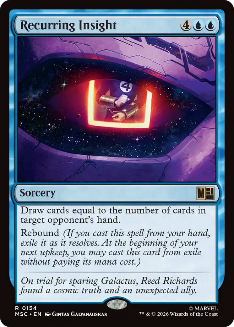 Recurring Insight (Surge Foil) [Marvel Super Heroes Commander] | Card Merchant Takapuna