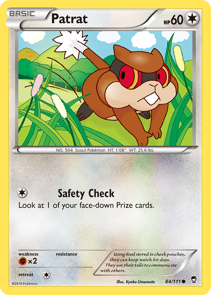 Patrat (84/111) [XY: Furious Fists] | Card Merchant Takapuna
