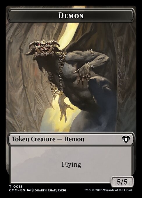 Eldrazi Scion // Demon Double-Sided Token [Commander Masters Tokens] | Card Merchant Takapuna