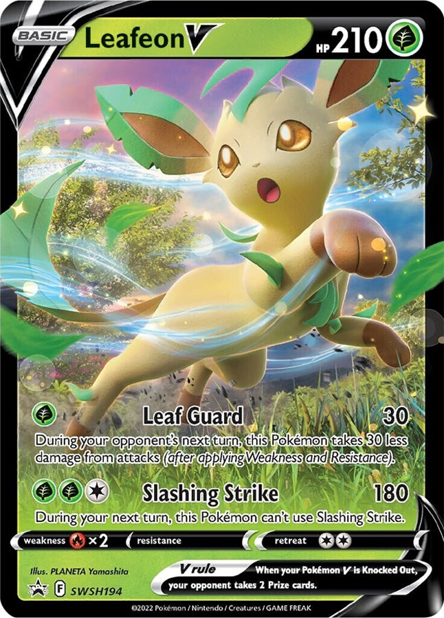Leafeon V (SWSH194) [Sword & Shield: Black Star Promos] | Card Merchant Takapuna