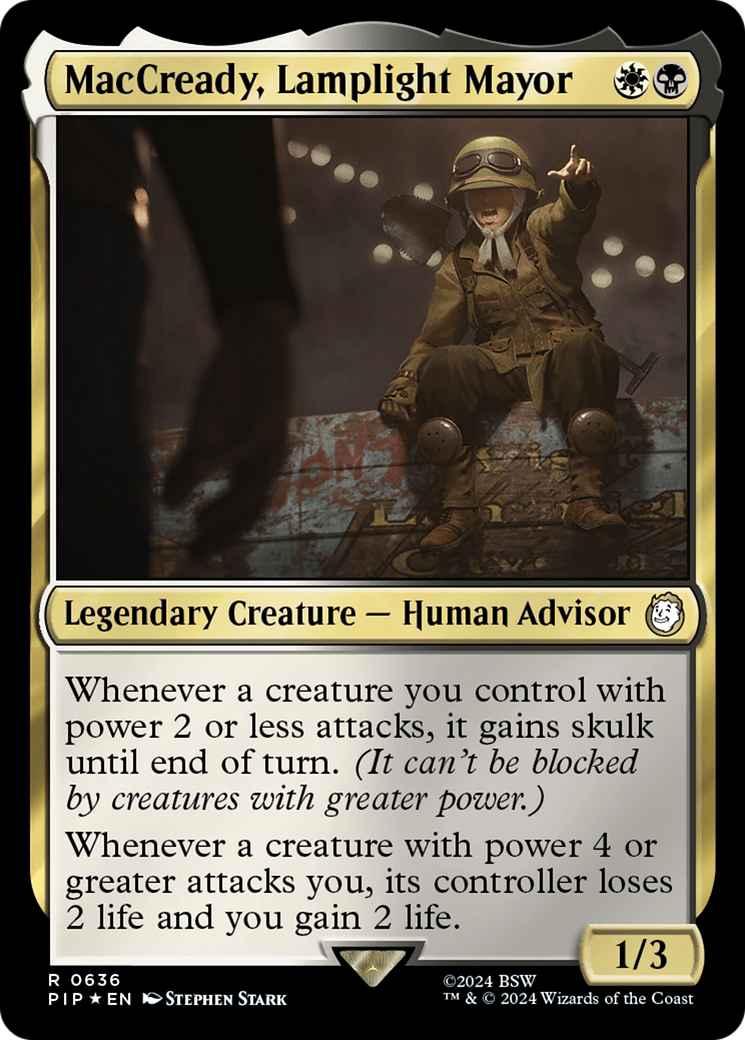 MacCready, Lamplight Mayor (Surge Foil) [Fallout] | Card Merchant Takapuna