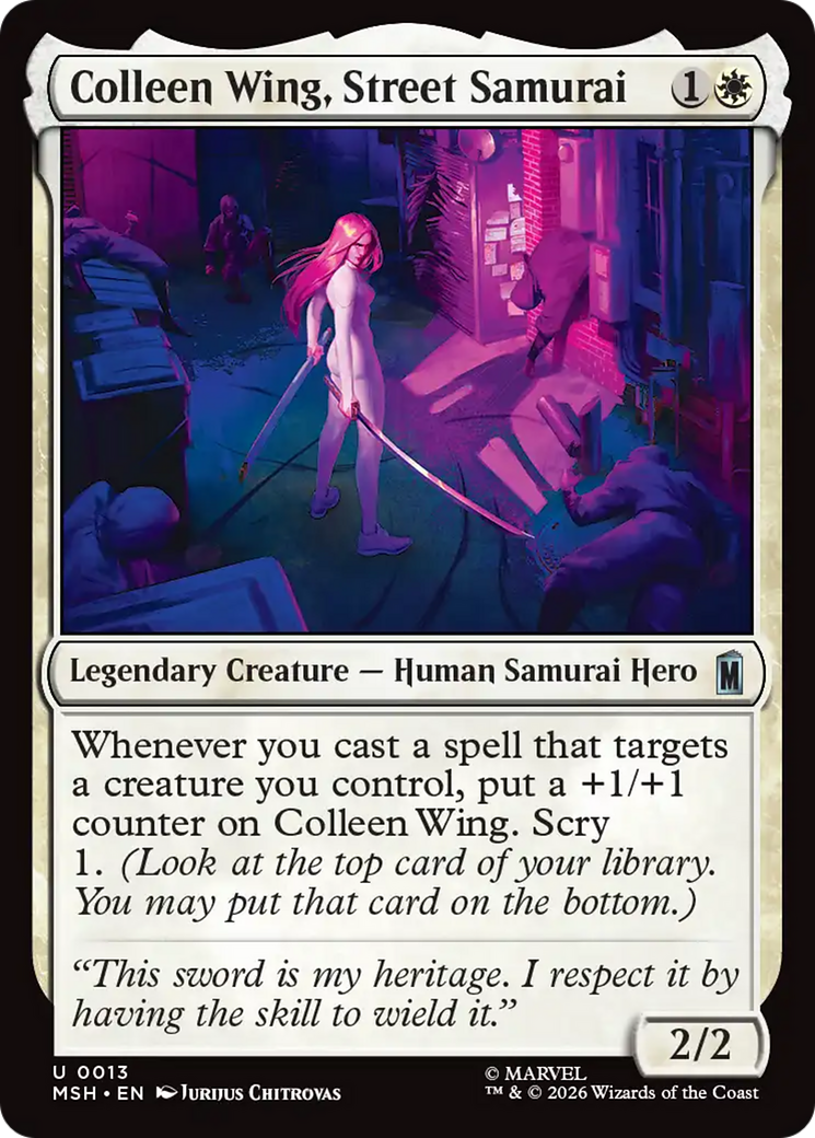 Colleen Wing, Street Samurai [Marvel Super Heroes] | Card Merchant Takapuna