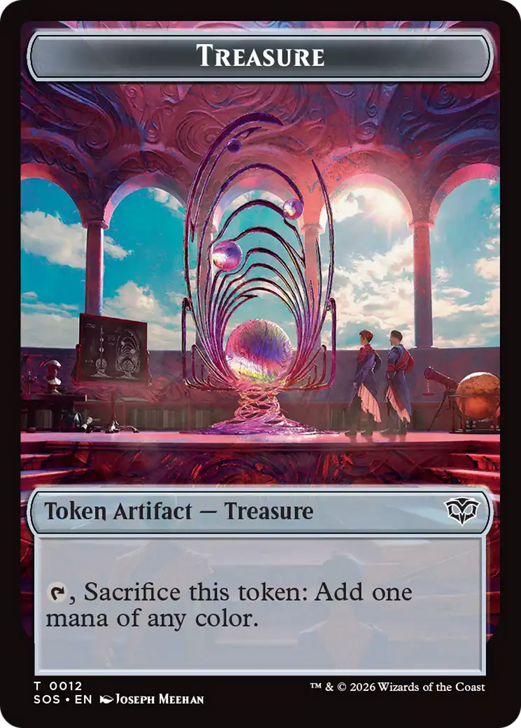 Elemental (0002) // Treasure Double-Sided Token [Secrets of Strixhaven Tokens] | Card Merchant Takapuna