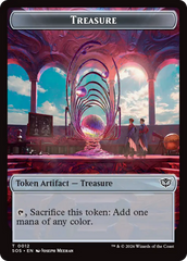 Elemental (0002) // Treasure Double-Sided Token [Secrets of Strixhaven Tokens] | Card Merchant Takapuna