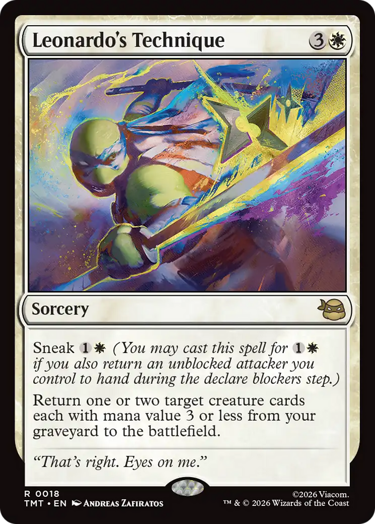 Leonardo's Technique [Teenage Mutant Ninja Turtles] | Card Merchant Takapuna