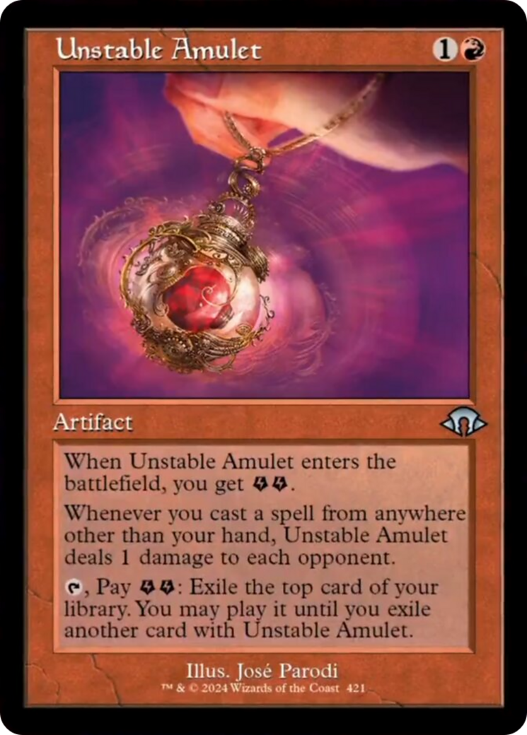Unstable Amulet (Retro) [Modern Horizons 3] | Card Merchant Takapuna