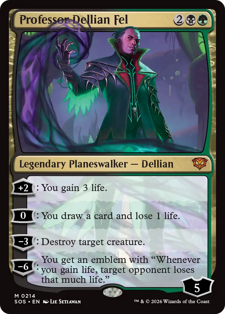 Professor Dellian Fel [Secrets of Strixhaven] | Card Merchant Takapuna
