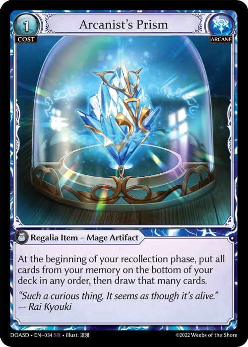 Arcanist's Prism (034) [Dawn of Ashes: Starter Decks] | Card Merchant Takapuna