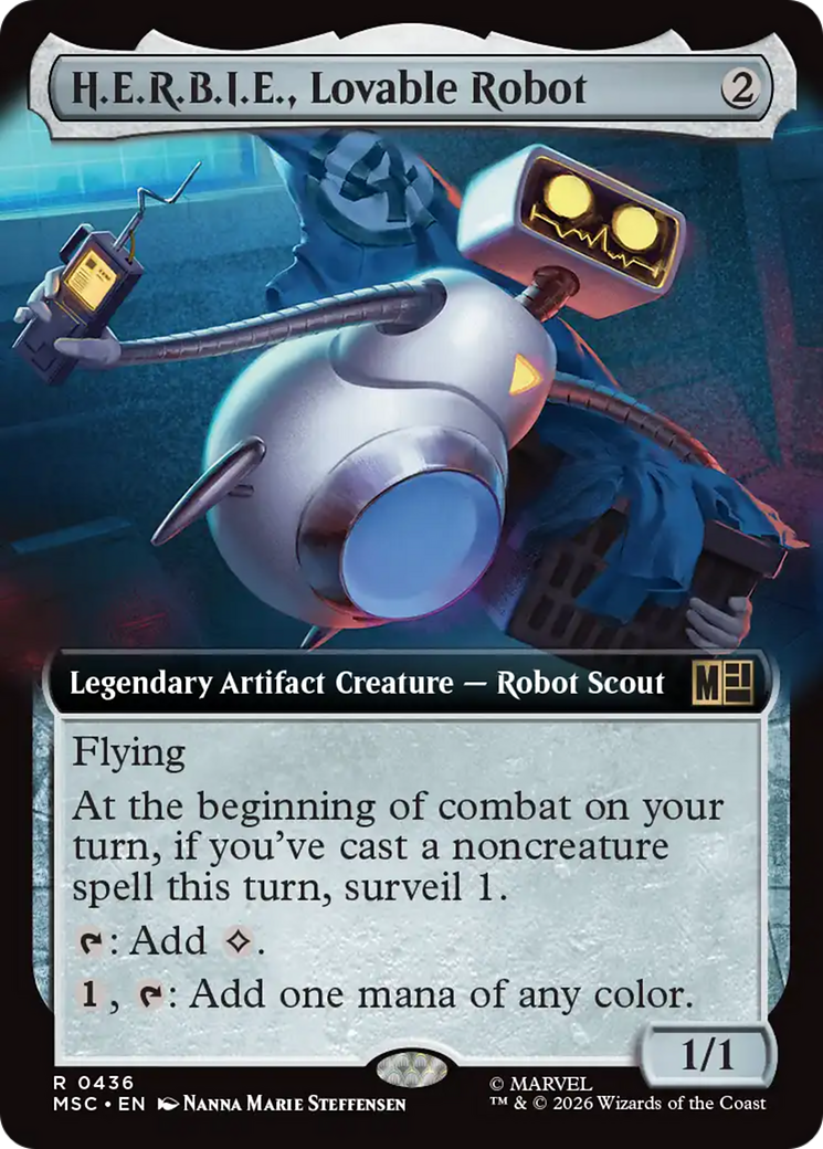H.E.R.B.I.E., Lovable Robot (Extended Art) [Marvel Super Heroes Commander] | Card Merchant Takapuna