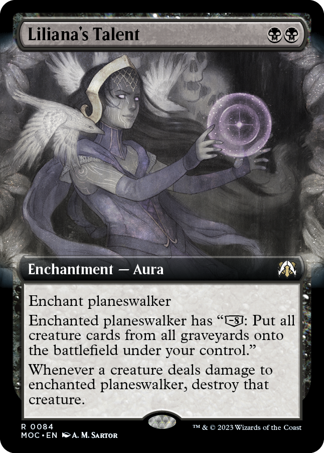 Liliana's Talent (Extended Art) [March of the Machine Commander] | Card Merchant Takapuna