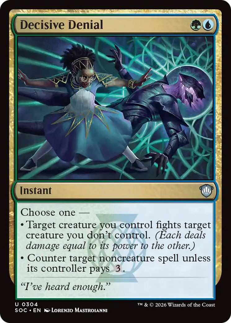 Decisive Denial [Secrets of Strixhaven Commander] | Card Merchant Takapuna