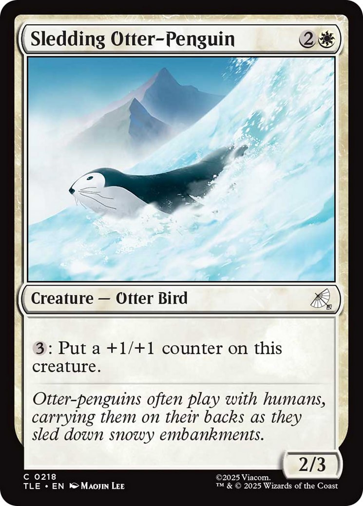 Sledding Otter-Penguin [Avatar: The Last Airbender: Eternal-Legal] | Card Merchant Takapuna