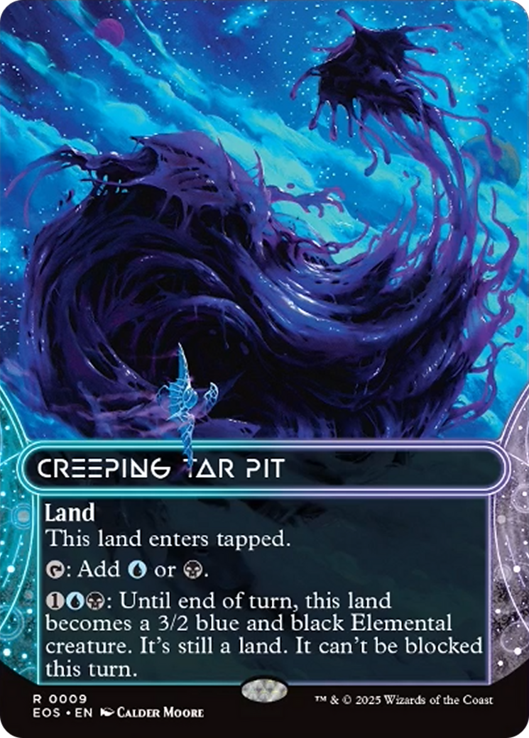 Creeping Tar Pit (0009) (Bordelress) [Edge of Eternities: Stellar Sights] | Card Merchant Takapuna