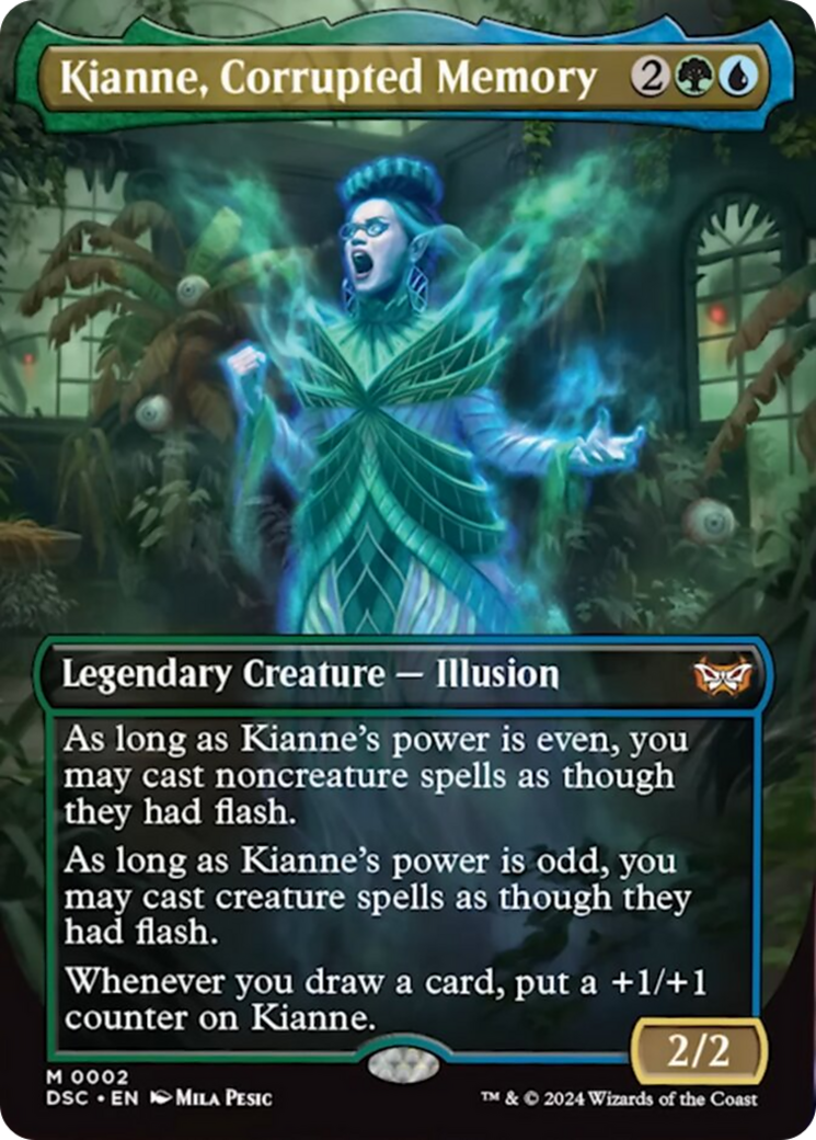 Kianne, Corrupted Memory (Borderless) [Duskmourn: House of Horror Commander] | Card Merchant Takapuna