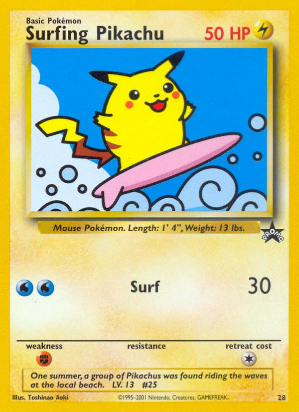Surfing Pikachu (28) [Wizards of the Coast: Black Star Promos] | Card Merchant Takapuna