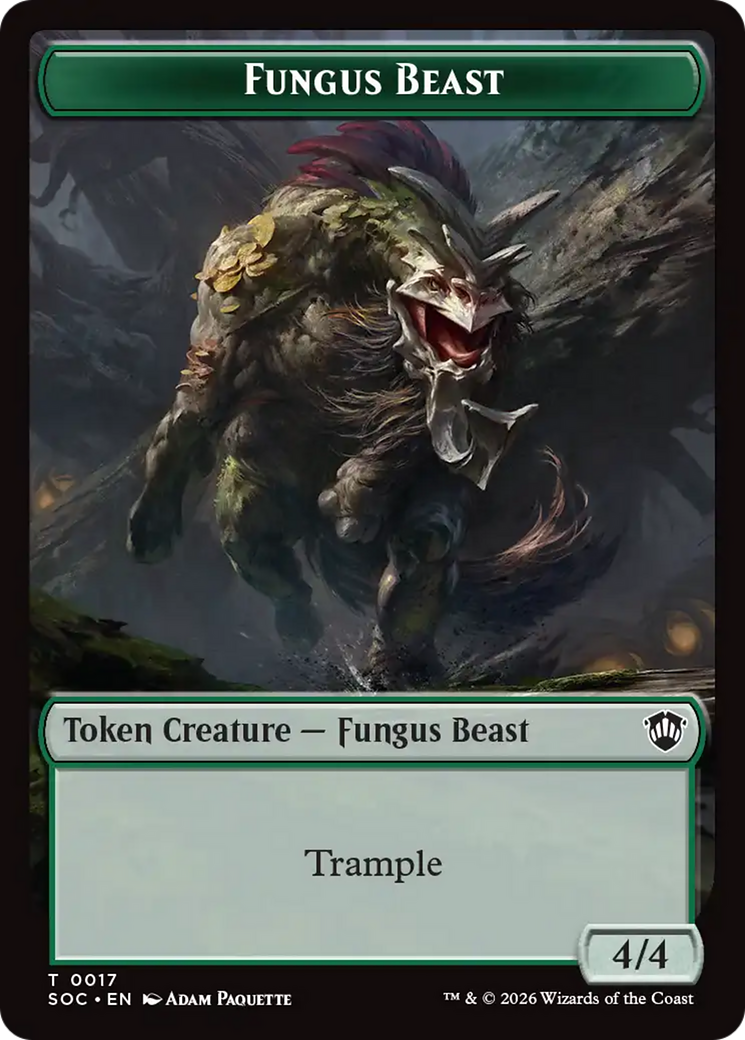 Goat // Fungus Beast Double-Sided Token [Secrets of Strixhaven Commander Tokens] | Card Merchant Takapuna