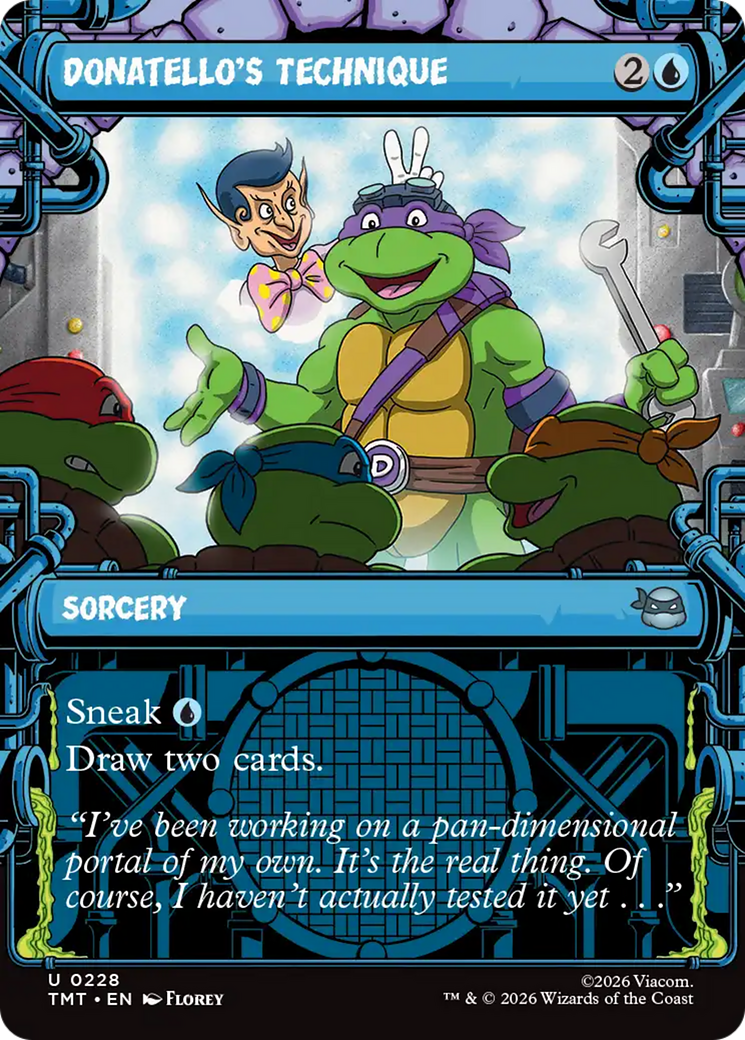 Donatello's Technique (Showcase) [Teenage Mutant Ninja Turtles] | Card Merchant Takapuna