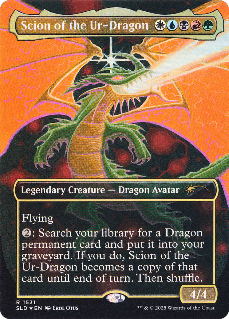 Scion of the Ur-Dragon (Rainbow Foil) [Secret Lair Drop Series] | Card Merchant Takapuna