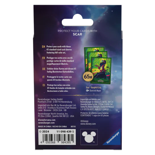 Disney Lorcana TCG Sleeves - Azurite Sea (Set 6) | Card Merchant Takapuna