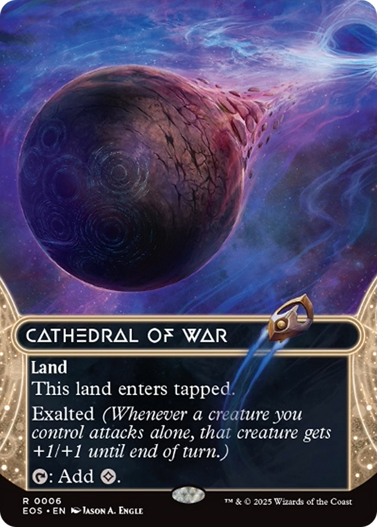 Cathedral of War (0006) (Borderless) [Edge of Eternities: Stellar Sights] | Card Merchant Takapuna