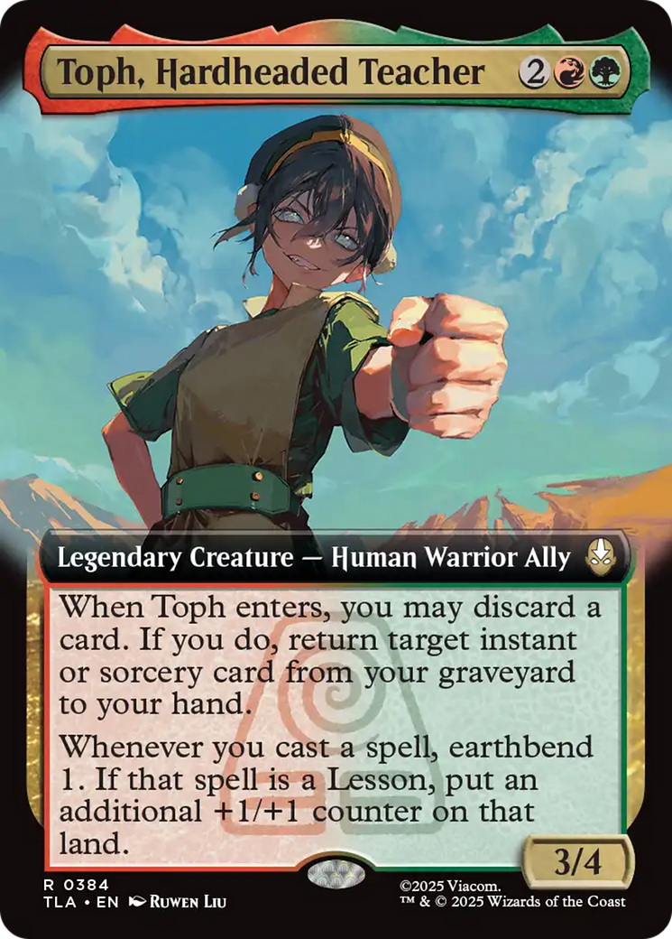 Toph, Hardheaded Teacher (Extended Art) [Avatar: The Last Airbender] | Card Merchant Takapuna