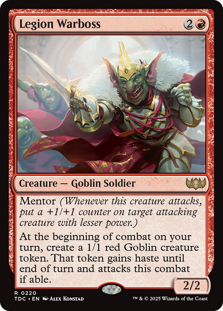 Legion Warboss [Tarkir: Dragonstorm Commander] | Card Merchant Takapuna