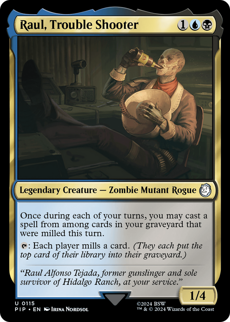 Raul, Trouble Shooter [Fallout] | Card Merchant Takapuna