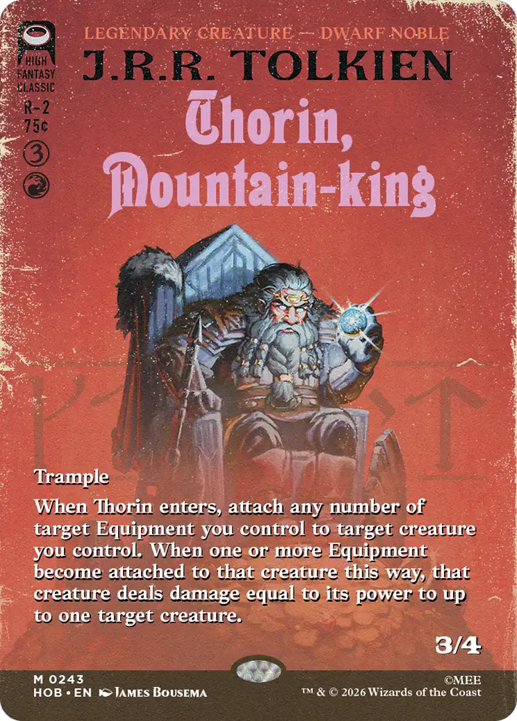 Thorin, Mountain-king (Borderless) [The Hobbit] | Card Merchant Takapuna
