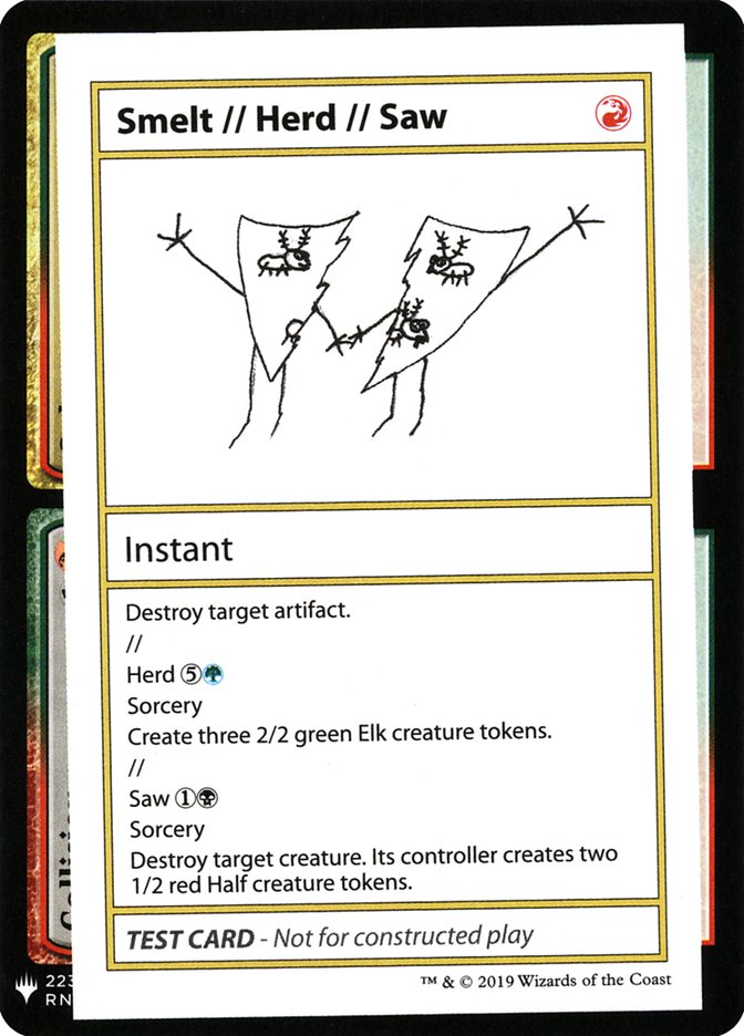 Smelt // Herd // Saw [Mystery Booster Playtest Cards] | Card Merchant Takapuna