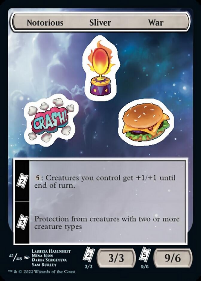 Notorious Sliver War [Unfinity Stickers] | Card Merchant Takapuna