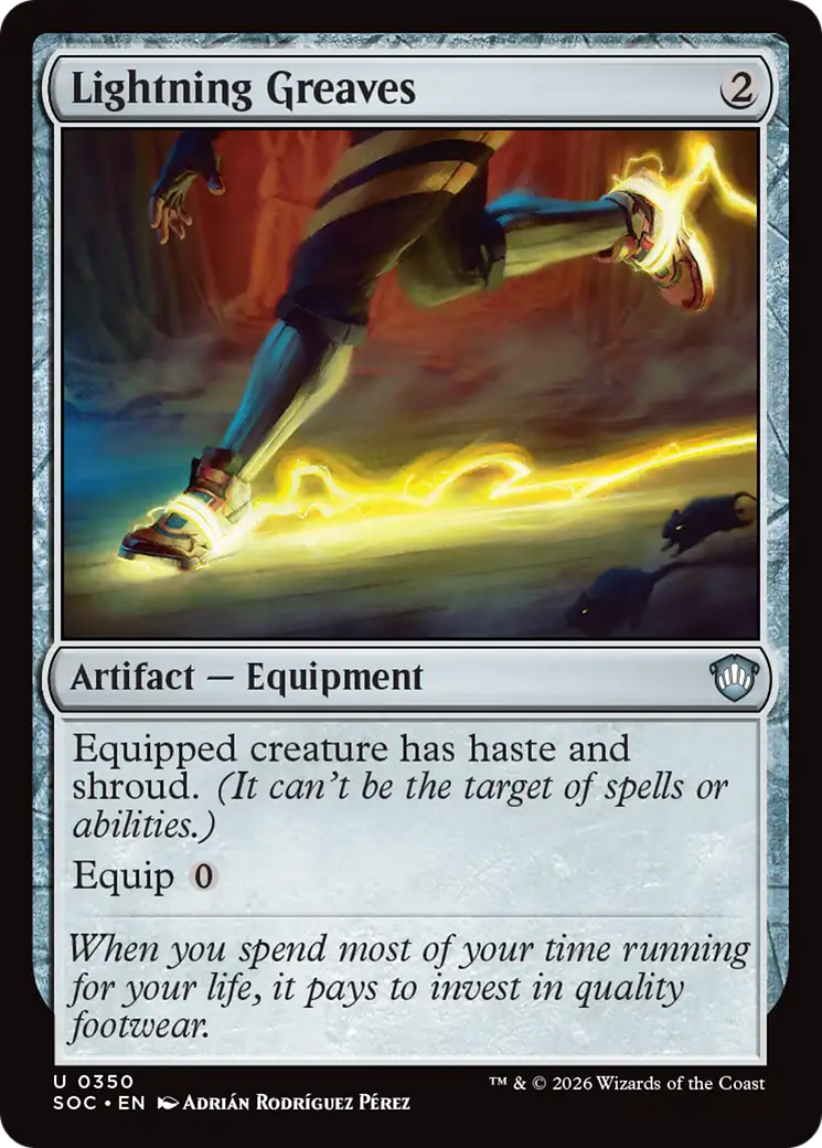 Lightning Greaves [Secrets of Strixhaven Commander] | Card Merchant Takapuna