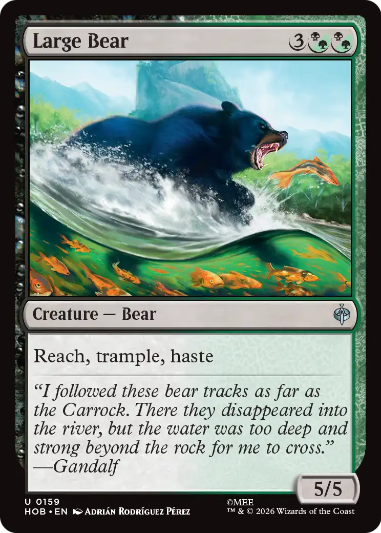 Large Bear [The Hobbit] | Card Merchant Takapuna