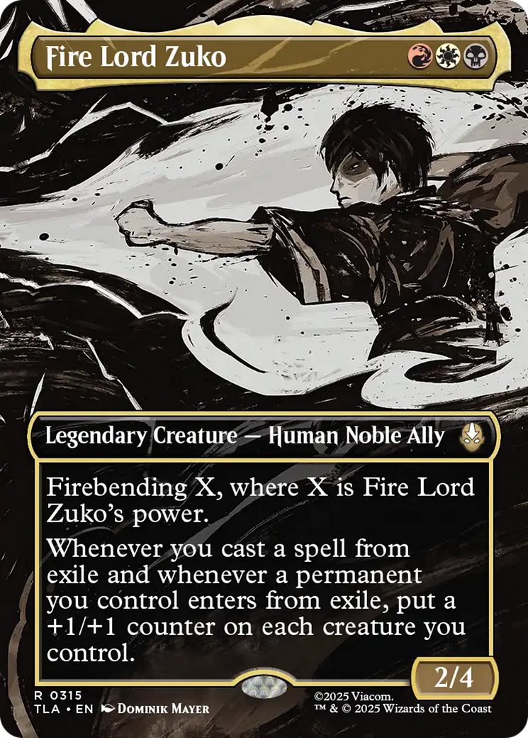 Fire Lord Zuko (Borderless) [Avatar: The Last Airbender] | Card Merchant Takapuna